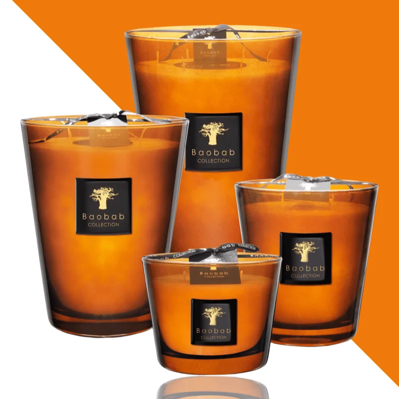Baobab Geurkaars Les Prestigieuses Cuir de Russie