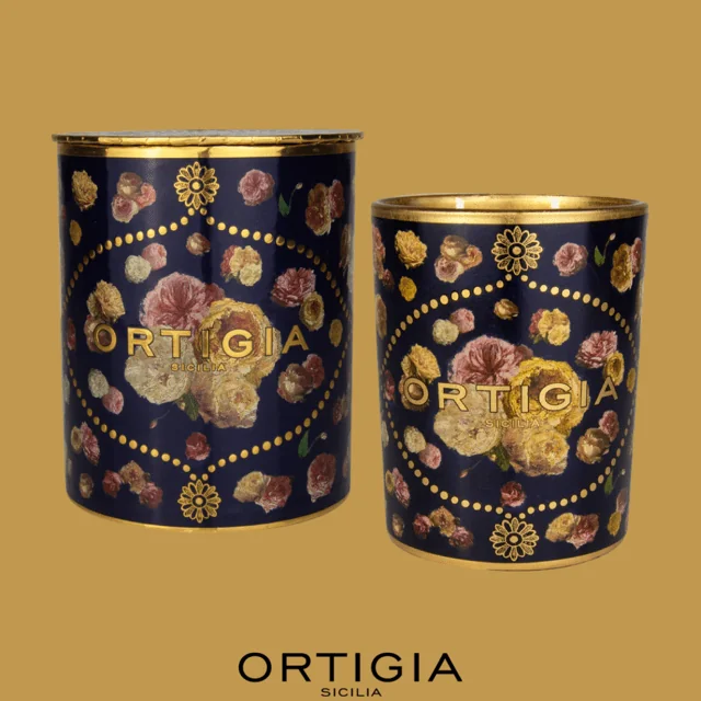 Ortigia Decoprint Geurkaars Medium ROSE ANTICHE