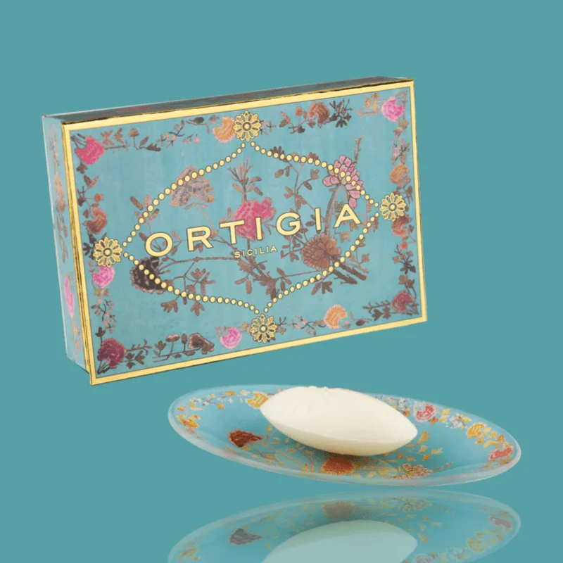 Ortigia Glazen Bordje Florio Incl Zeep