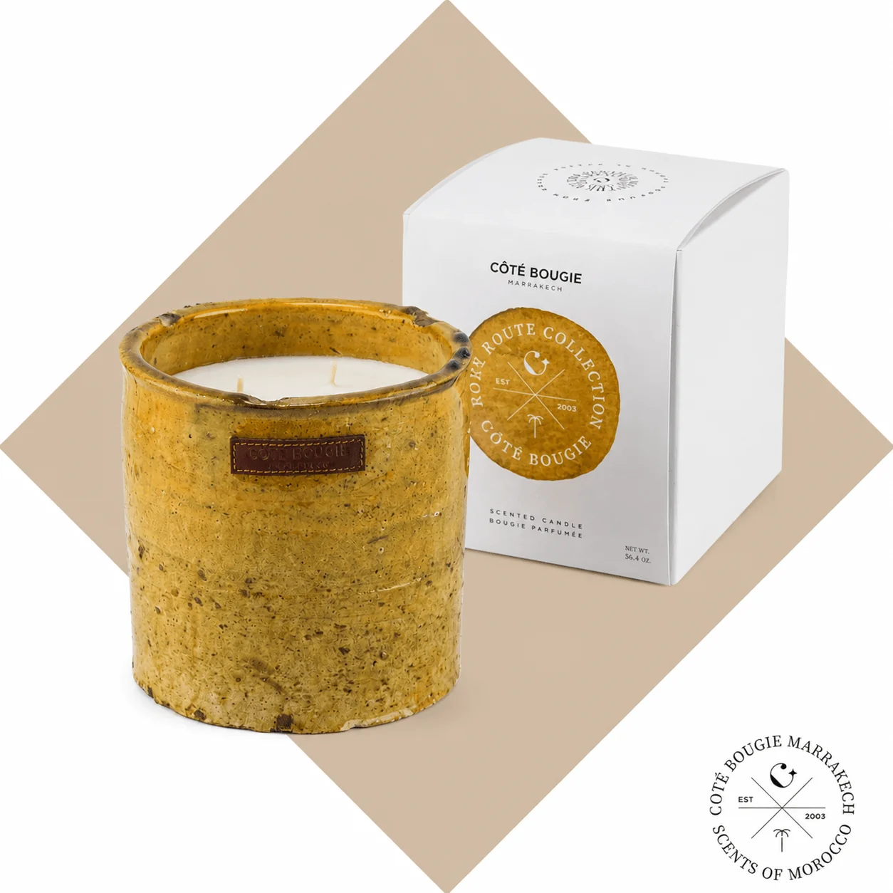 CÔTÉ BOUGIE Geurkaars YELLOW TAMEGROUTE