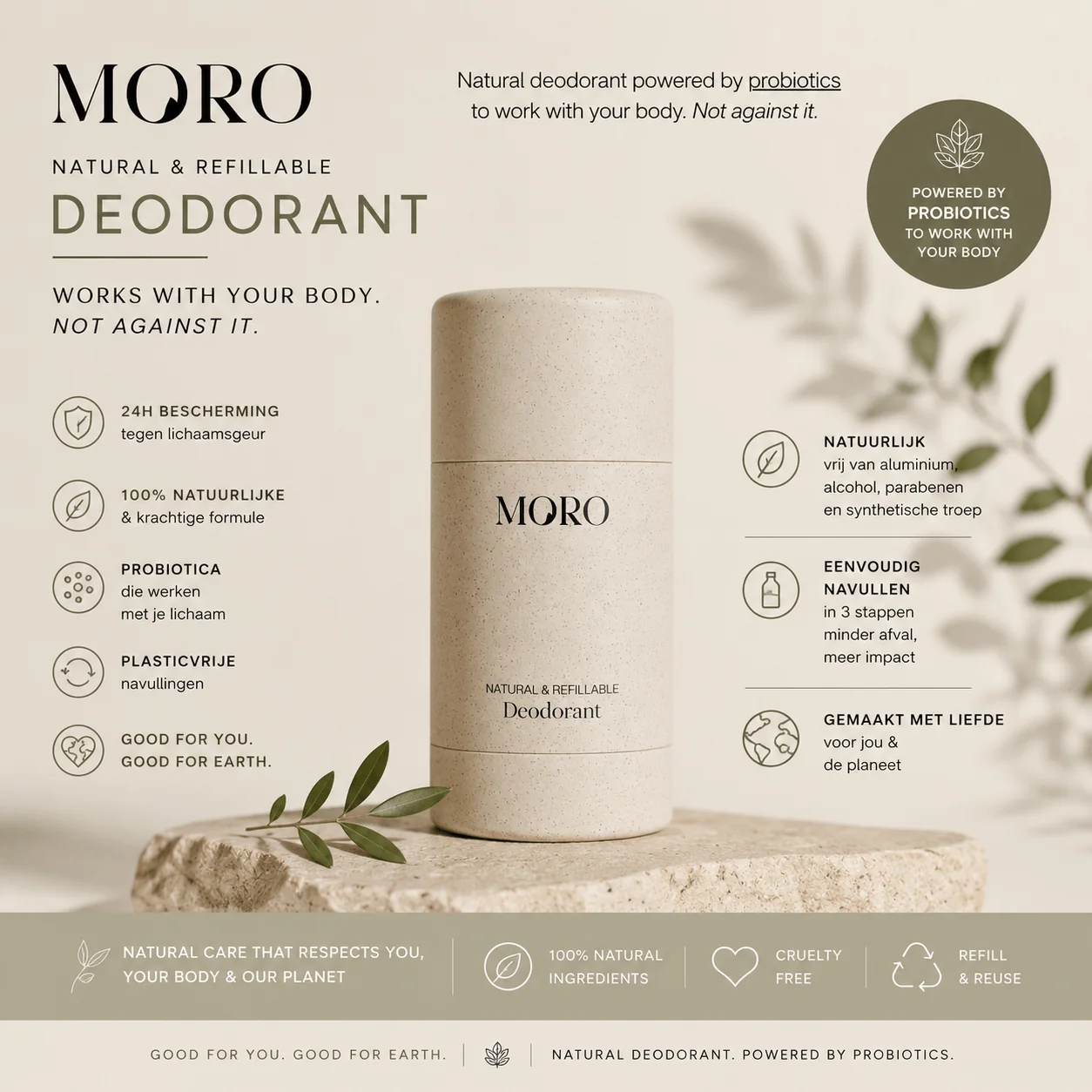 MORO Essentials Deodorant SANTAL