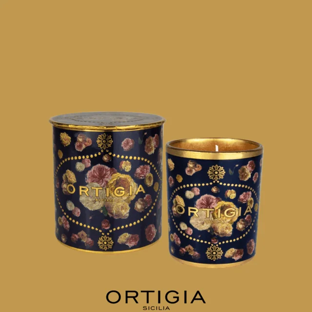 Ortigia Decoprint Geurkaars ROSE ANTICHE