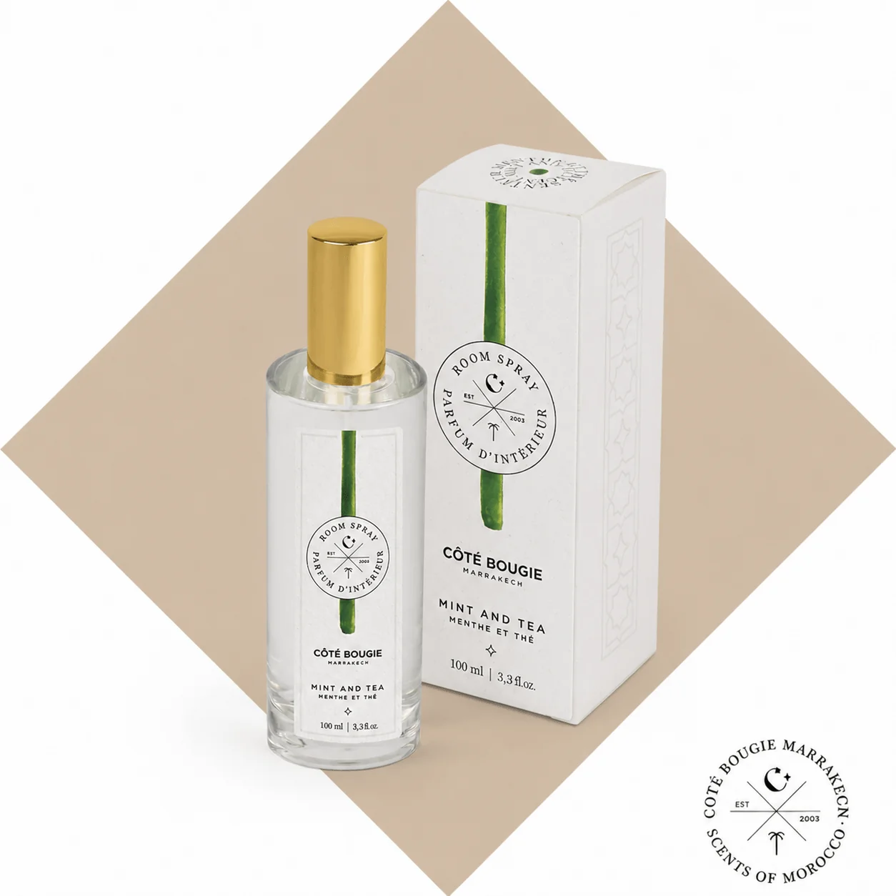 CÔTÉ BOUGIE Interieurspray MINT TEA