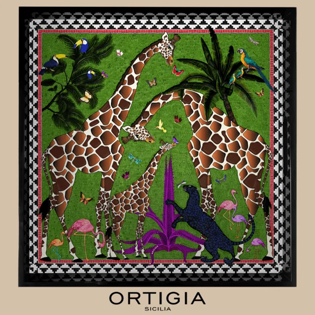 Ortigia Dienblad Giraffe Green