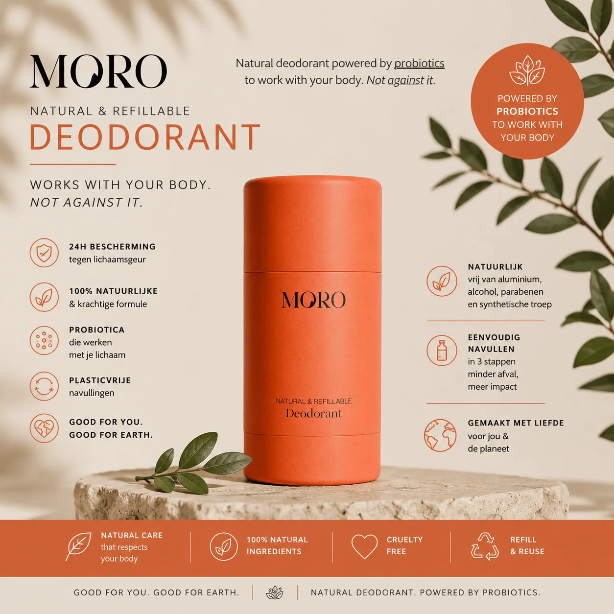 Moro Essentials Deodorant Orange Spices