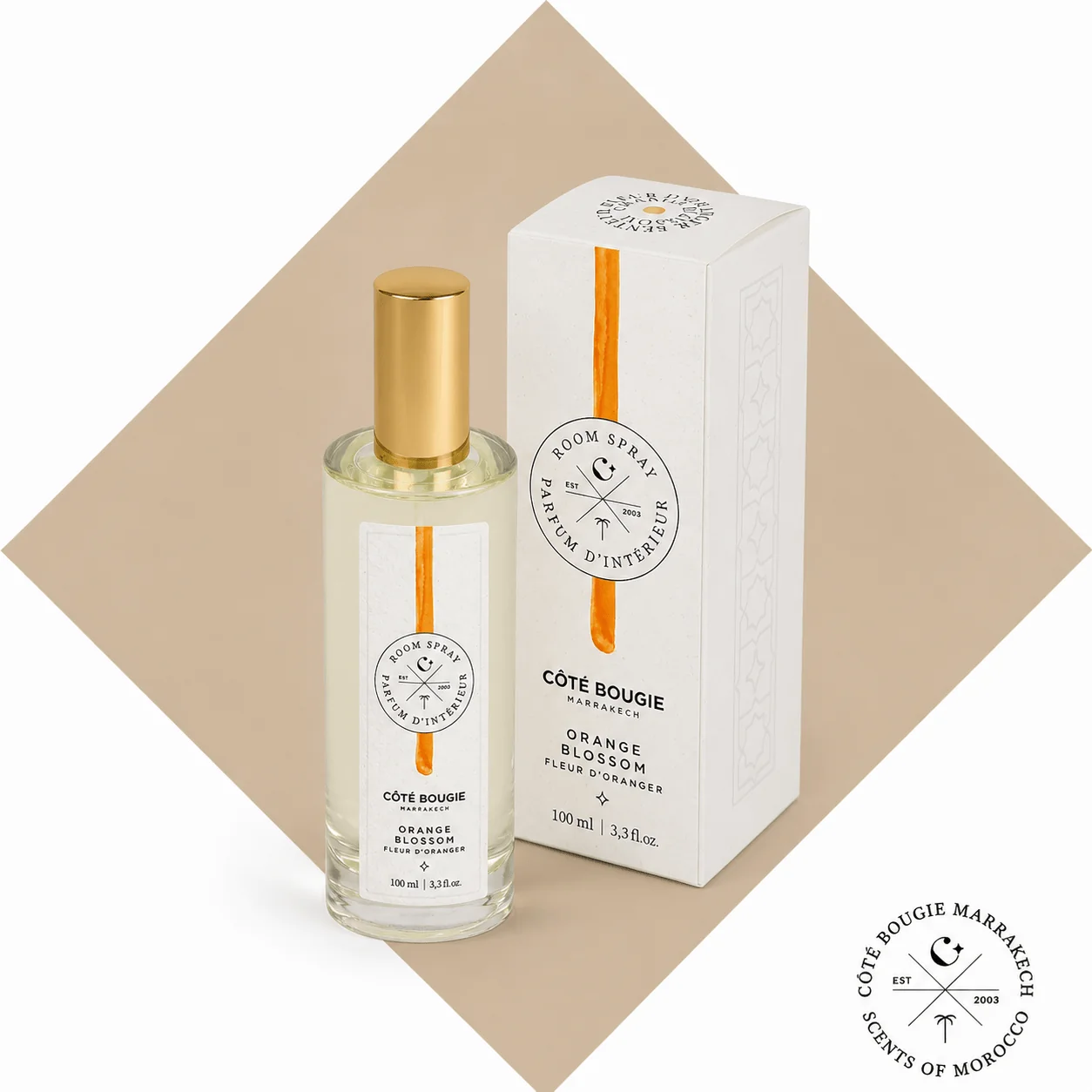 CÔTÉ BOUGIE Interieurspray ORANGE BLOSSOM