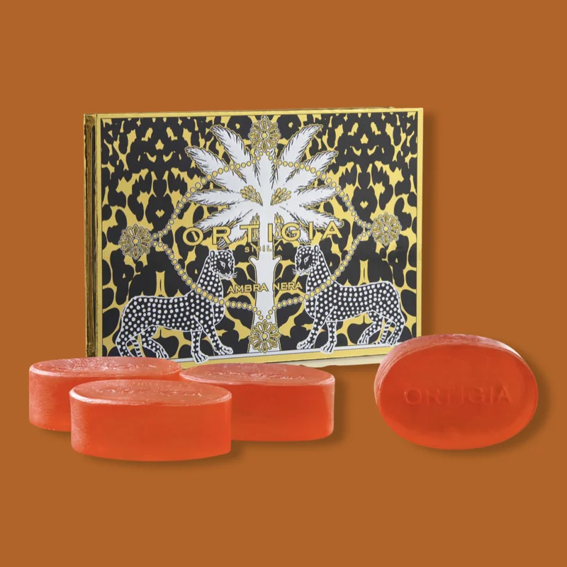 Ortigia Glycerine Zeep Box Ambra Nera