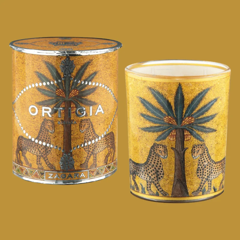 Ortigia Decoprint Geurkaars Medium Zagara