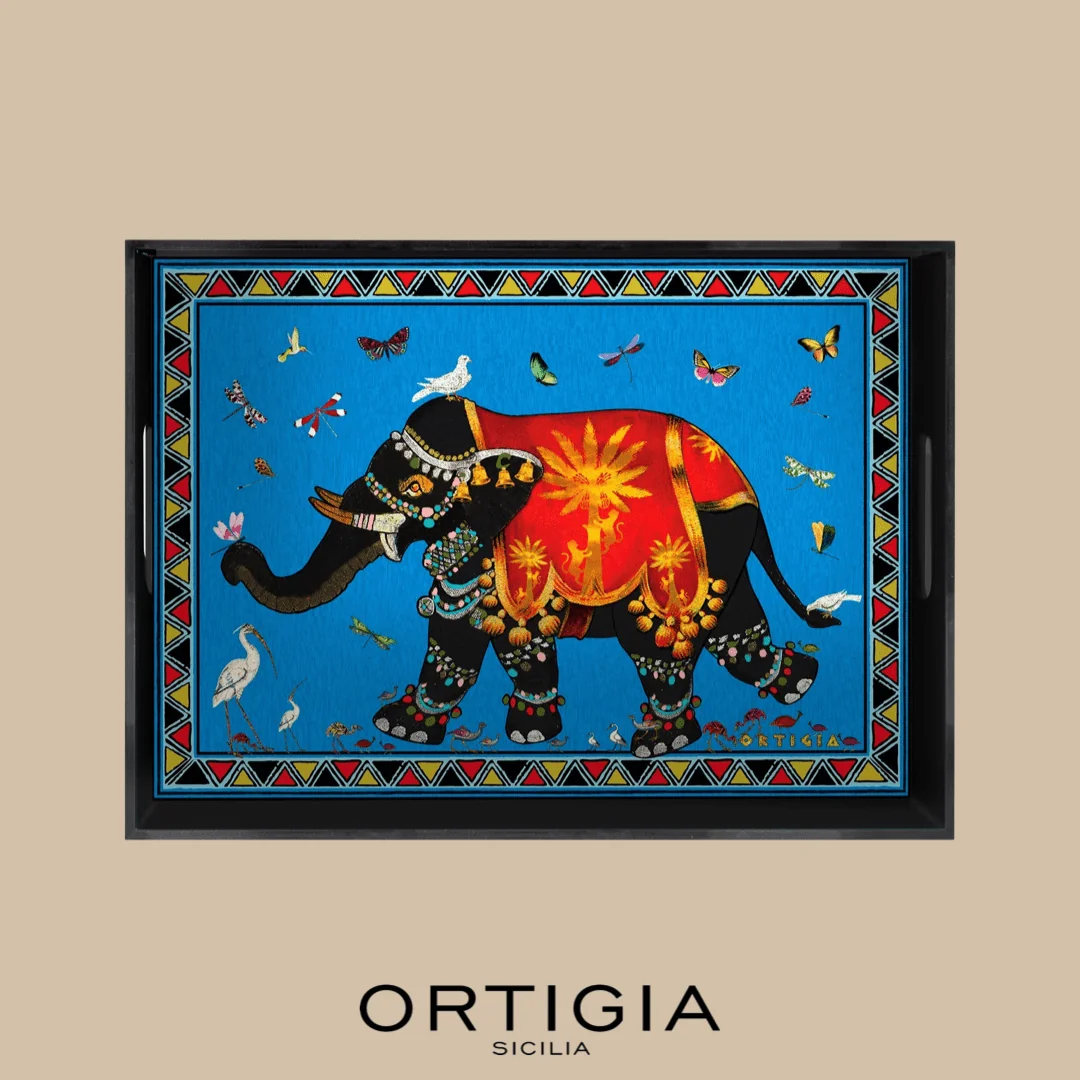 Ortigia Dienblad Elephant Rectangle