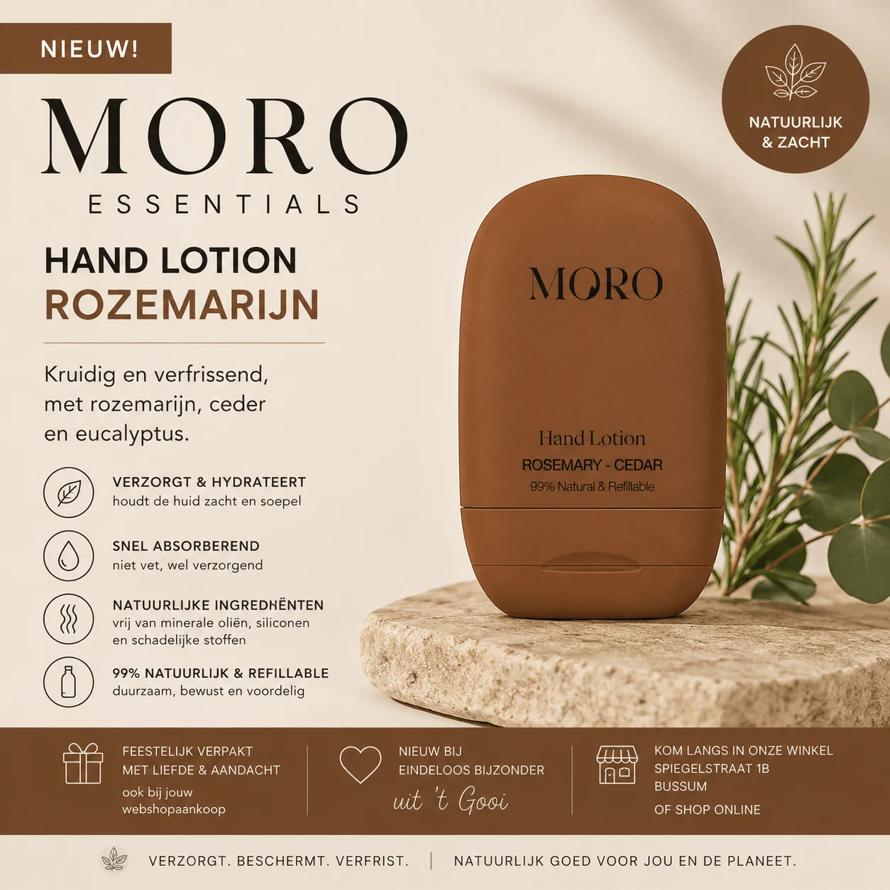 MORO Essentials Mini Hand Lotion ROZEMARIJN